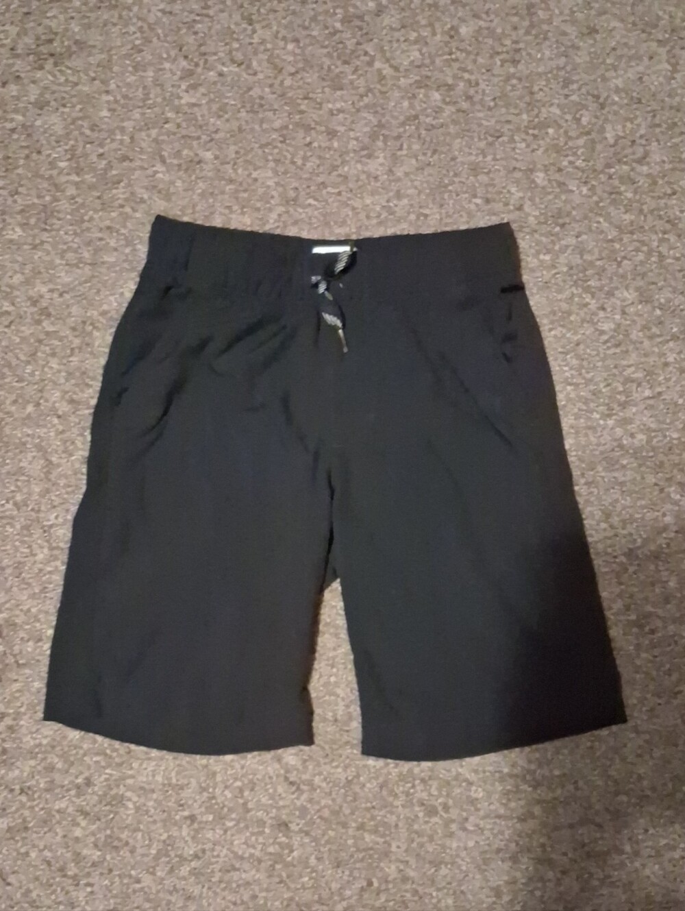 Kids Old Navy Navy Black Elastic Waist Shorts With  Drawstring